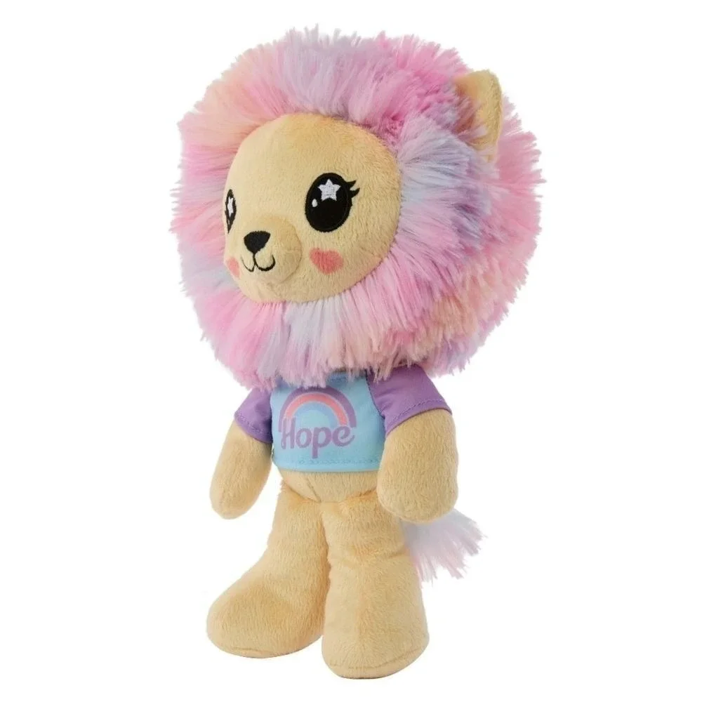 Barbie Cutie Reveal Lion Plush‎ Toy - Pink Mane Hope T-Shirt Stuffed Animal 3+